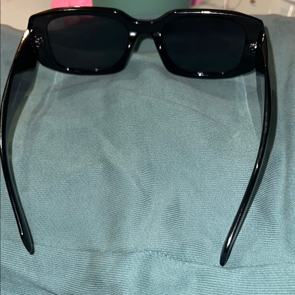 Prada Black Rectangular Sunglasses Sleek Minimali… - image 3